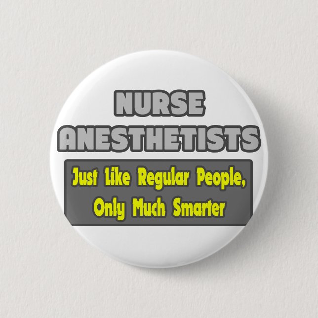 Nurse Anästhesisten ...klüger Button (Vorderseite)