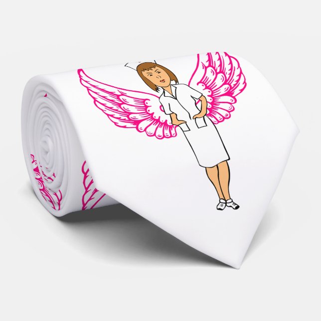 Nurse Angel Wings Thunder_Cove Krawatte (Gerollt)