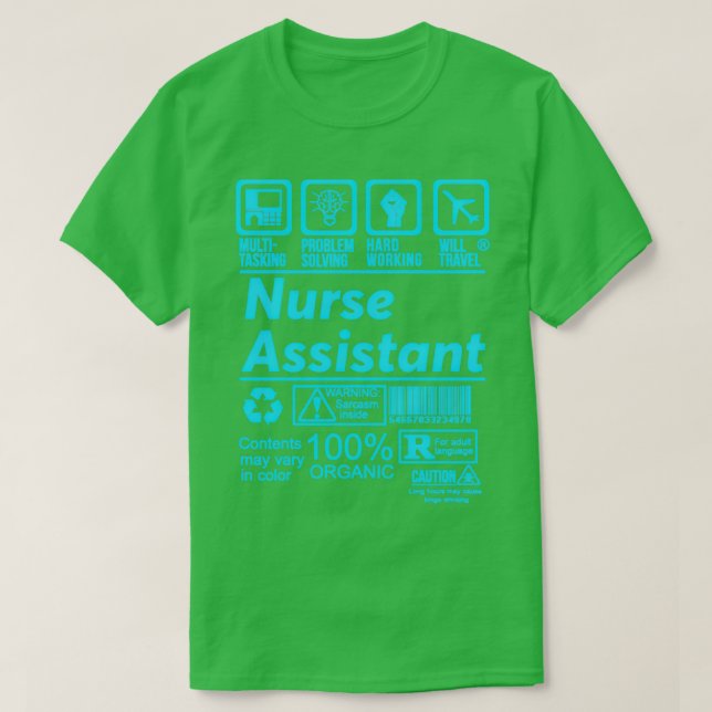 NURSE ASSISTANT SOLVE PROBLEMS DESIGN T-Shirt (Design vorne)