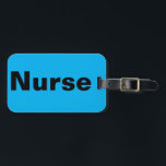 Nurse Azure Luggage Tag Gepäckanhänger<br><div class="desc">Nurse Azure Luggage Tag</div>