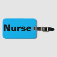 Nurse Azure Luggage Tag