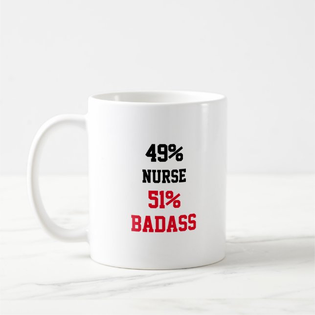 Nurse Badass Kaffeetasse (Links)