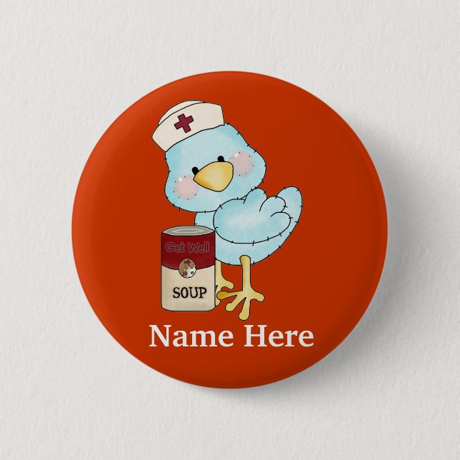 Nurse Birdie Button (Vorderseite)