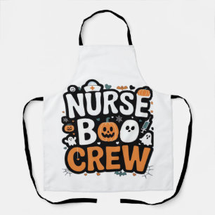 Nurse Boo Crew Halloween Gesundheitsheld Gruselig Schürze
