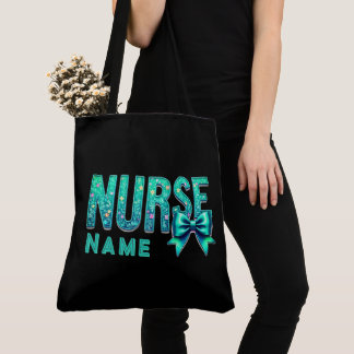 NURSE Bow Design – Elegant Nurse Custom Tote Bag Tasche