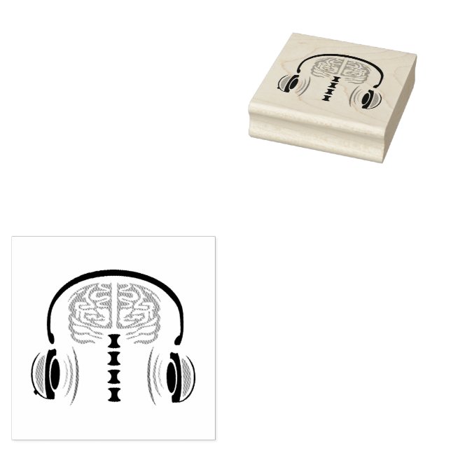 Nurse Brain Gray Song Gummistempel (Stempel)