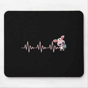 Nurse Bunny Heartbeat Ostereier Jagdkaninchen Nu Mousepad