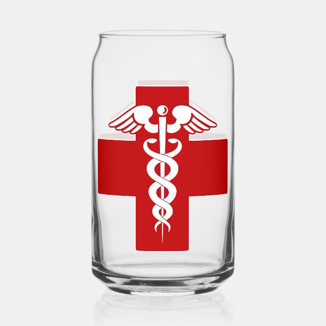 Nurse Caduceus Dosenglas (Vorderseite)