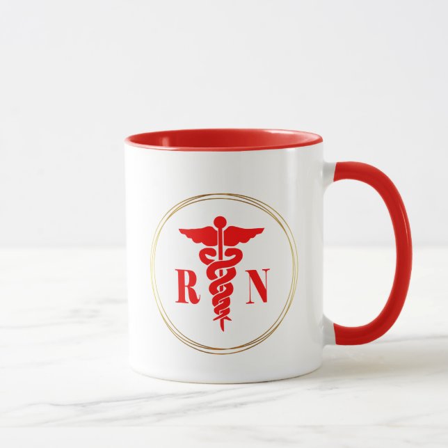 Nurse Caduceus Symbol-Tasse Tasse (Rechts)