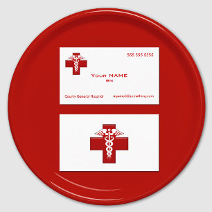 Nurse Caduceus Visitenkarte