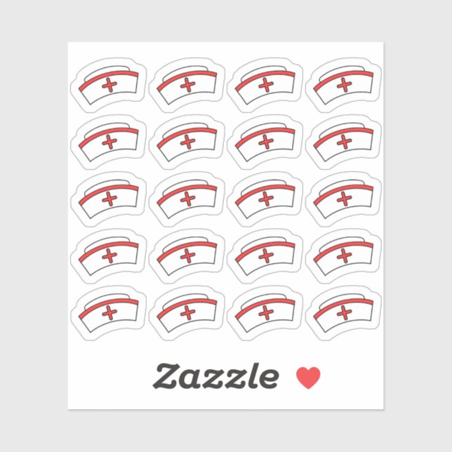 Nurse Cap Work Night Shift Tracker Bujo Planer Aufkleber (Blatt)