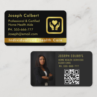 Nurse Caregiver Modern Gold Medical Care  Visitenkarte