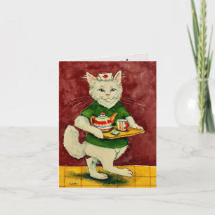 Nurse Cat Folded Note Card