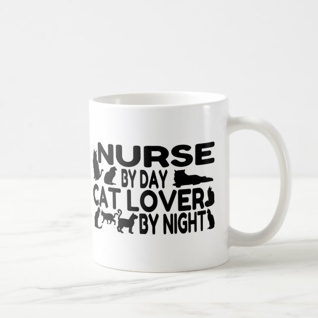 Nurse Cat Lover Kaffeetasse (Rechts)