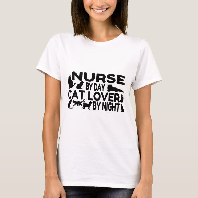 Nurse Cat Lover T-Shirt (Vorderseite)