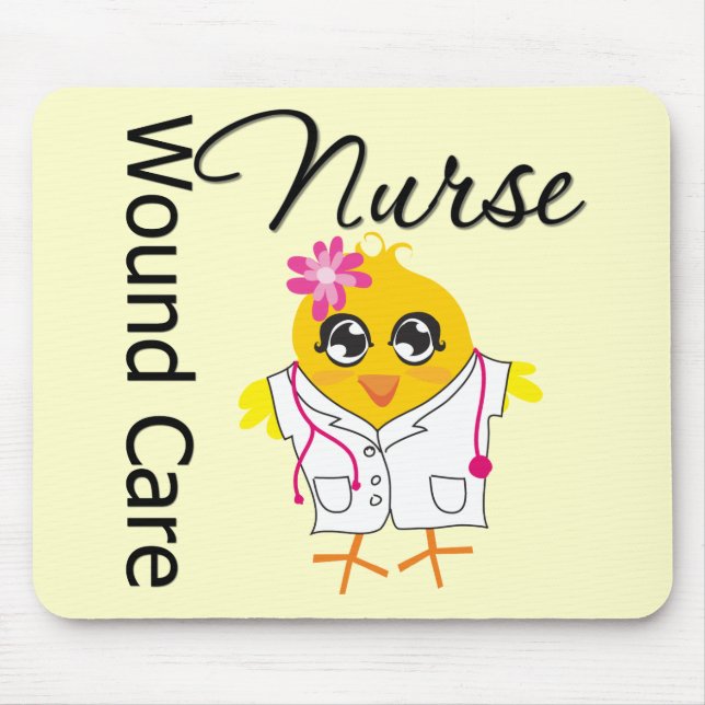 Nurse Chick v2 Wound Care Nurse Mousepad (Vorne)