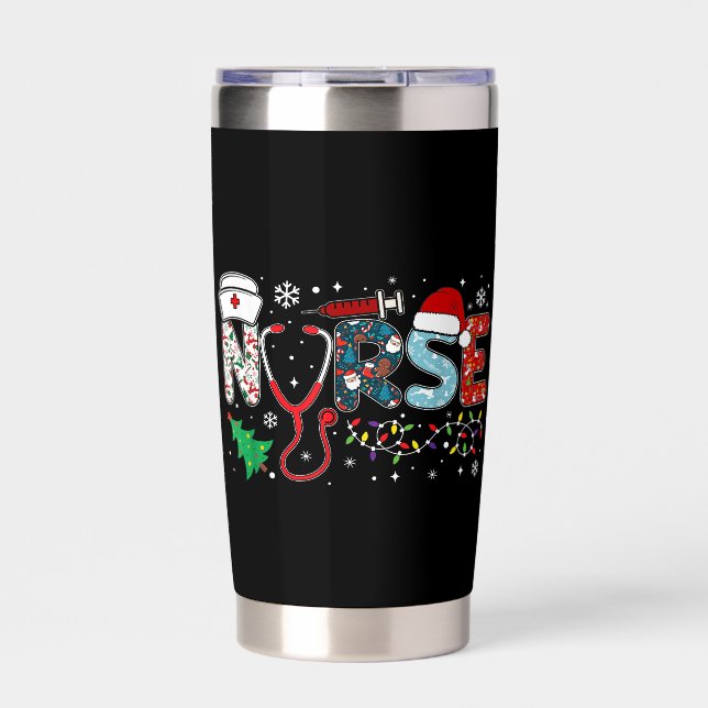 NURSE Christmas Design Thermobecher (Vorderseite)