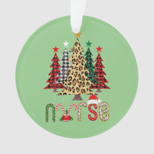 Nurse Christmas Tree Stethoscope RN LPN Scrub Nurs Ornament