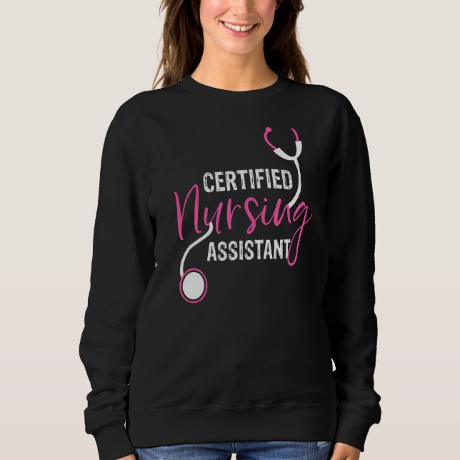 Nurse Cna Graphic Sweatshirt (Vorderseite)
