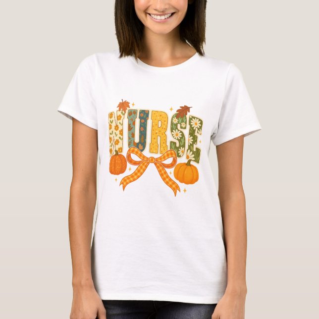 Nurse Coquette☐ nurse pumpkin png T-Shirt (Vorderseite)
