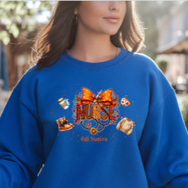 Nurse Cute Bow Fall Autumn Basics  Sweatshirt