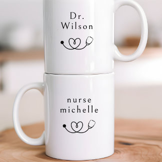 Nurse Doctor | Custom Minimalist Healthcare Worker Kaffeetasse