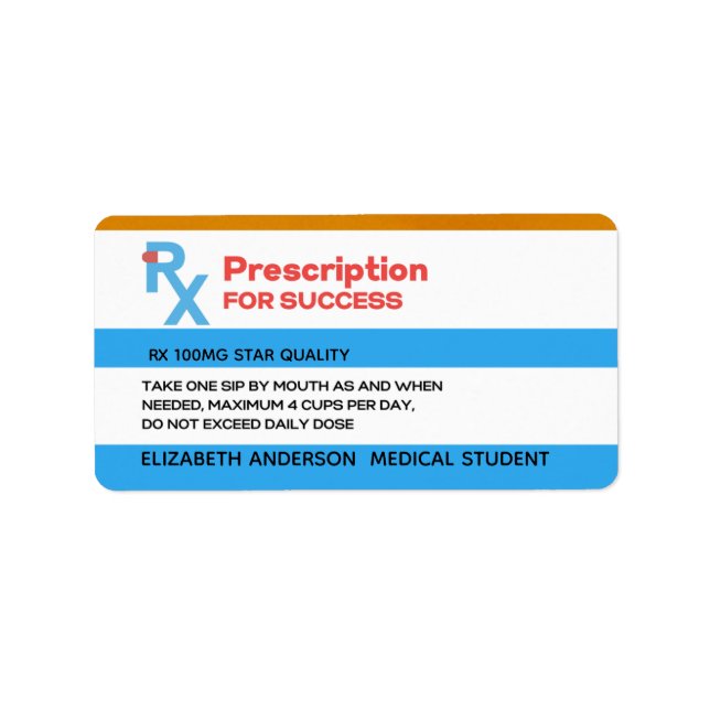 Nurse Doctor Medical Graduation Favor Adressaufkleber (Vorne)