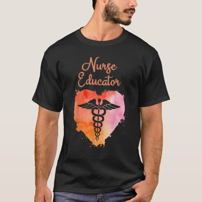 Nurse Educator  Nurses Nursing Graduation Caduceus T-Shirt (Vorderseite)