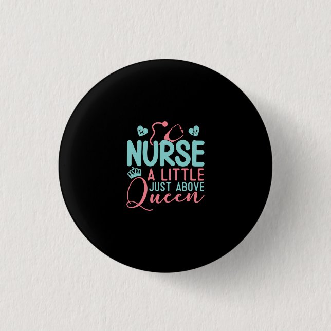 Nurse ein wenig über Königin Button (Vorderseite)