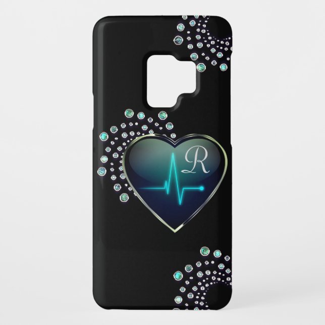 Nurse EKG Herz und Juwel Case-Mate Samsung Galaxy Hülle (Rückseite)