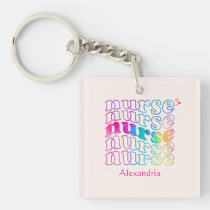 "Nurse" en Elegant Rainbow Colors