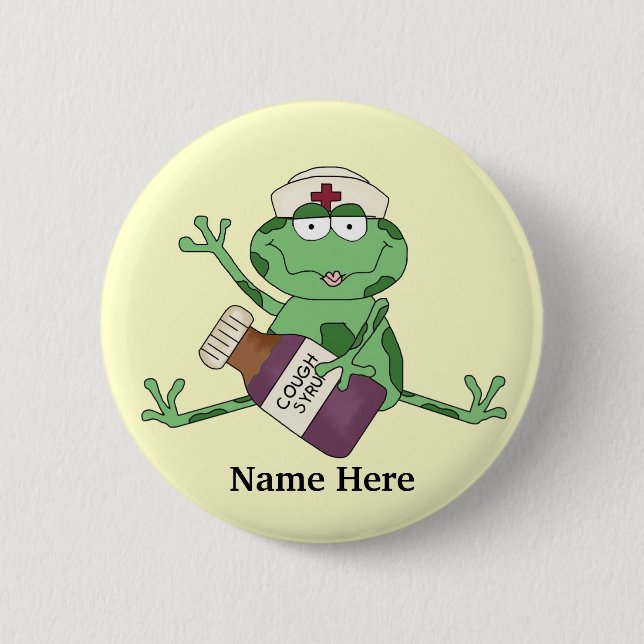 Nurse Frog Button (Vorderseite)