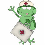 Nurse Frog Skulptur Freistehende Fotoskulptur<br><div class="desc">Entwurf von Cheryl Seslar unter www.digiwebstudio.com</div>