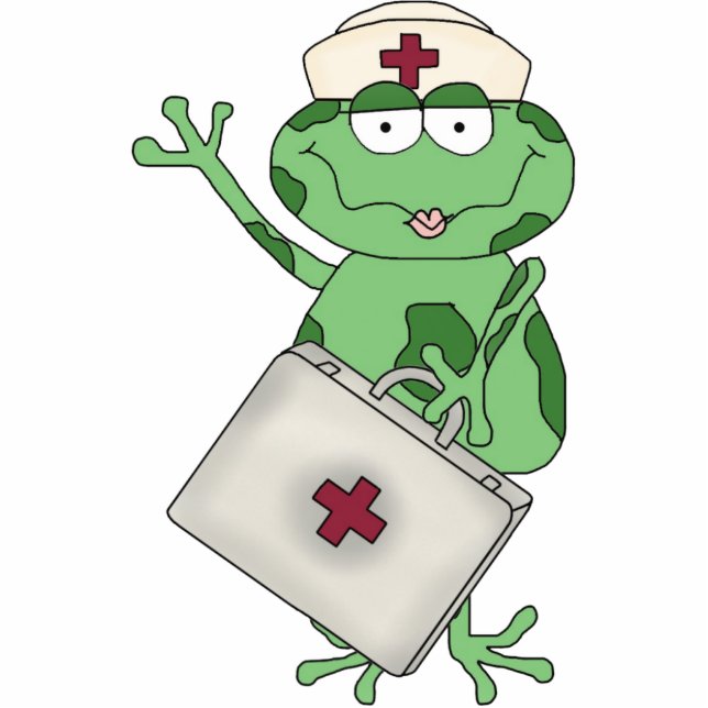 Nurse Frog Skulptur Freistehende Fotoskulptur (Vorne)