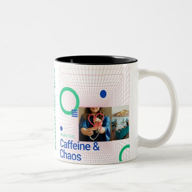 Nurse Fuel Coffee Tasse - Funny Coffein & Chaos (Rechts)