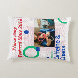 Nurse Fuel Throw Kissen - Koffein & Chaos Funny