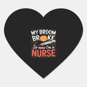 Nurse Funny Halloween Nursing Essential T - Shirt Herz-Aufkleber