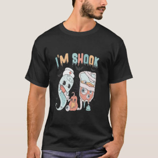 Nurse Funny Stethoscope Nurse Pumpkin Skull Lover T-Shirt