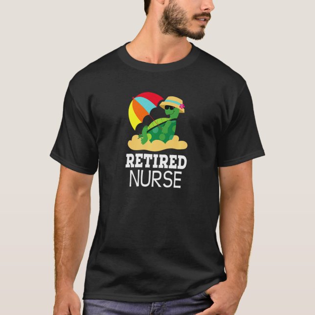 Nurse Funny Turtle Rentirement T-Shirt (Vorderseite)