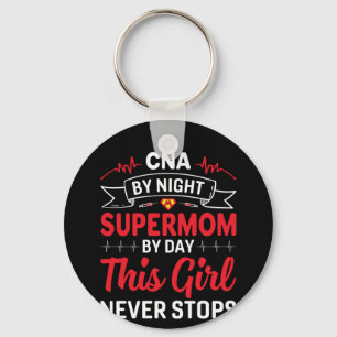 Nurse Geschenk CNA von der Nachtsupermutter Schlüsselanhänger