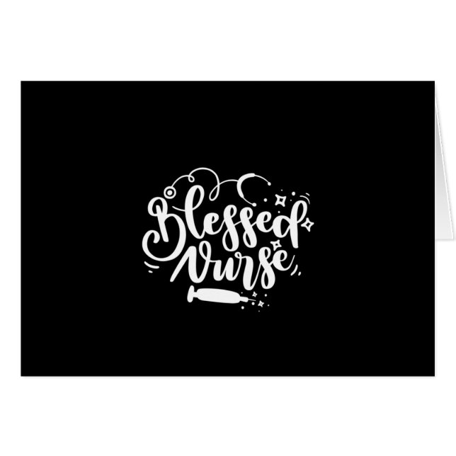 Nurse Geschenk gesegnete Krankenschwester (Vorderseite (Horizontal))