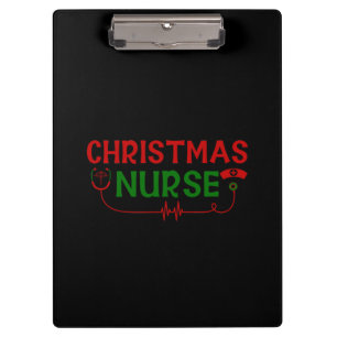 Nurse Geschenk Weihnachtskrankheit Klemmbrett