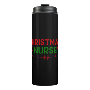 Nurse Geschenk Weihnachtskrankheit Thermosbecher