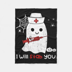 Nurse Ghost ich wird Ihnen Spaß Halloween Geschenk Fleecedecke