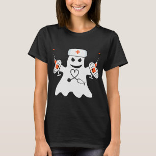 Nurse Ghost Lazy Halloween Kostüm Spaß Pflege RN T-Shirt