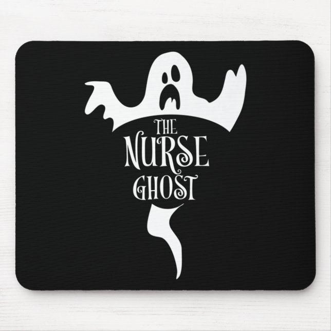 Nurse Ghost Matching Halloween Pajamas Familie Nur Mousepad (Vorne)