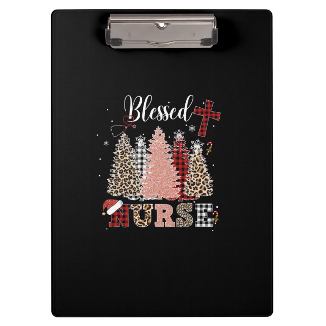 Nurse Gift | Blessed Nurse Klemmbrett (Vorderseite)