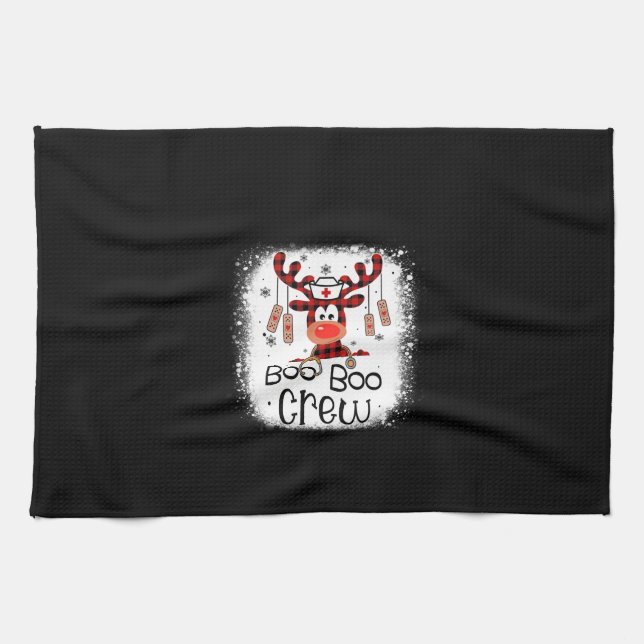 Nurse Gift Boo Boo Crew Geschirrtuch (Horizontal)