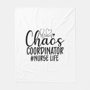 Nurse Gift Chaos Coordinator Nurse Life Fleecedecke