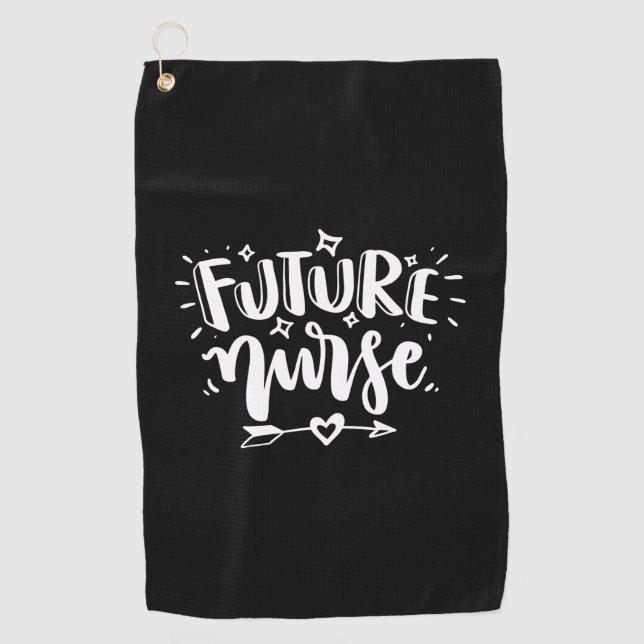 Nurse Gift | Future Nurse Golfhandtuch (Vorderseite)